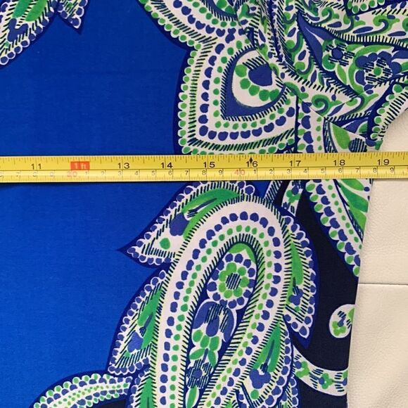 Tiana B Paisley Print 3/4 Sleeve Dress Size L - Picture 4 of 10